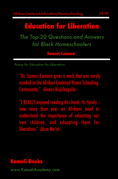 Education for Liberation: The Top 20 Questions and Answers for Black Homeschoolers  (pdf)
