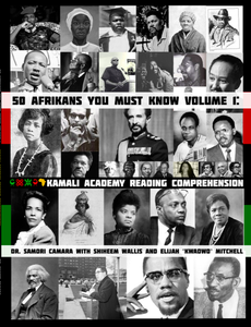 50 Afrikans You Must Know Vol. 1 Reading Comprehension Workbook