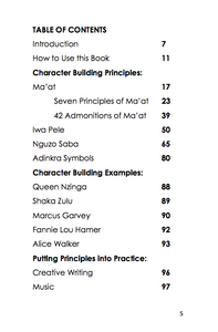 Character Building for African Centered Scholars: Grades 4 and up (pdf)