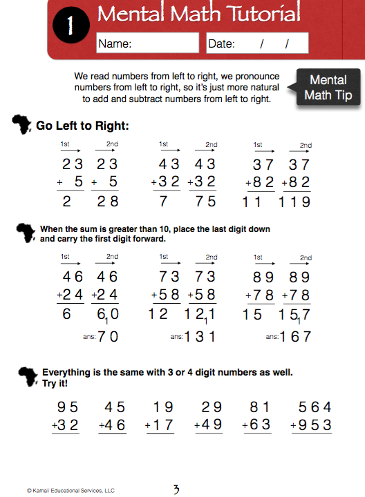 Kamali Academy Addition and Subtraction Workbook – Kamali Academy Store