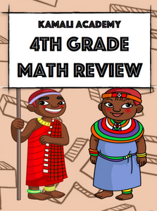 4th Grade Math Review from Kamali Academy (pdf)