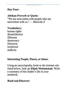 Malcolm X Unit Study (pdf)