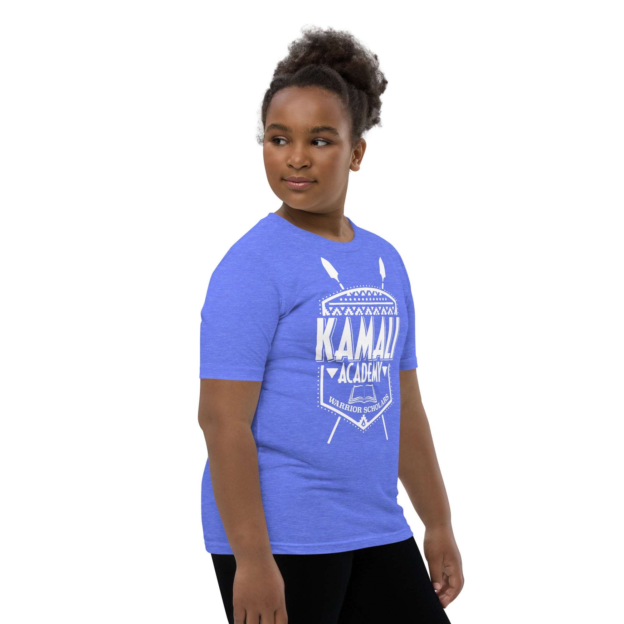 Kamali Academy Youth Short Sleeve T-Shirt White Logo
