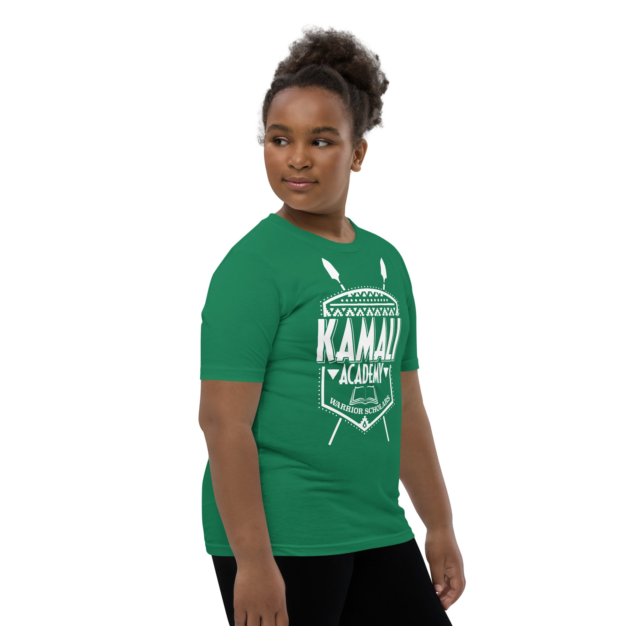 Kamali Academy Youth Short Sleeve T-Shirt White Logo